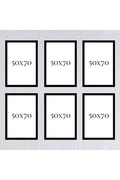 AS TİCARET Six-Piece 50x70 Frame (No Poster) - Bos1016