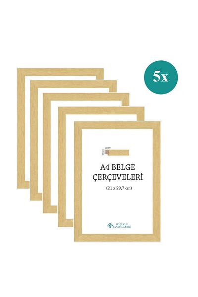 AS TİCARET A4 Frame 1stClass 22mm Pack of 5 (color: natural)