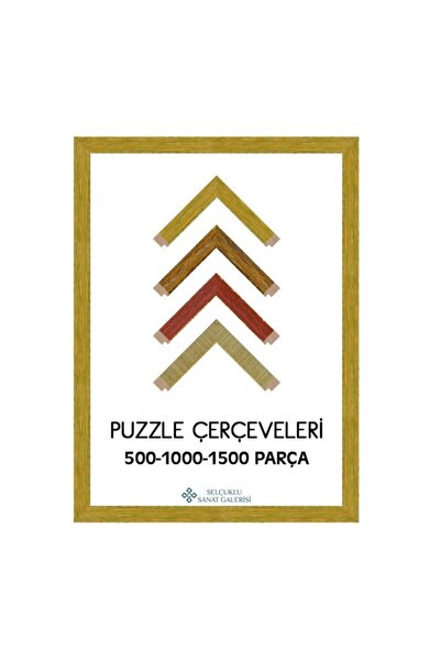 AS TİCARET Puzzle Çerçevesi Eskitme 30 Mm - 34x96 - Yeşil