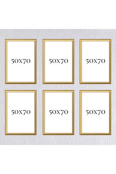 AS TİCARET Six-Piece 50x70 Frame (No Poster) - Bos1016