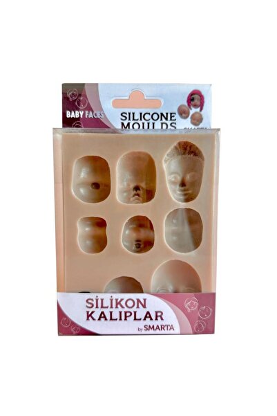 Smarta Silikon Kalıplar Bebek Yüzleri 3019