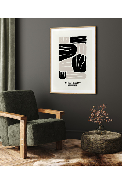 HOMEPACK Tekli Çerçeveli Tablo Modern Art Poster Tablo TK/217