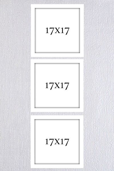 AS TİCARET White Frame Set 3 Pieces 17x17