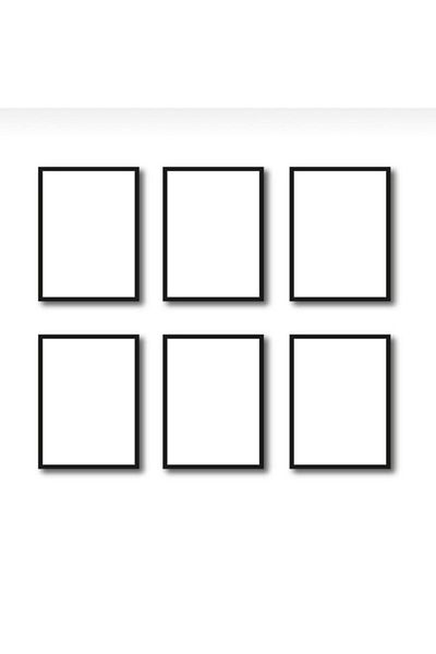AS TİCARET 6 Pieces 40x50 Picture Photo Document Document Frame