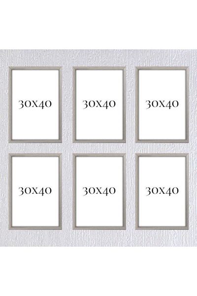 AS TİCARET Six-Piece 30x40 Frame (No Poster) - Bos1014