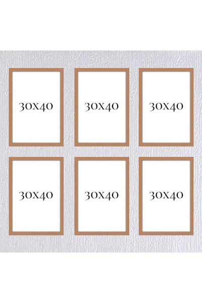 AS TİCARET Six-Piece 30x40 Frame (No Poster) - Bos1014