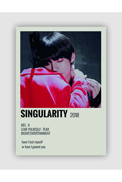 fırsatlar diyarı BTS V Singularity K-pop Duvar Posteri - Duvar Dekoru - Kalın...