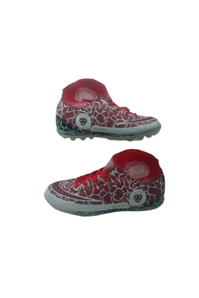 TİWİNGO Чоловічі дитячі червоно-білі шкарпетки для футболу на штучному покритті