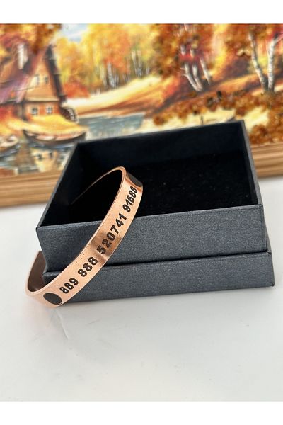 KEHRİBAREVİ KARAMAN Pure Copper Bracelet Success Number Section Luck Bracelet