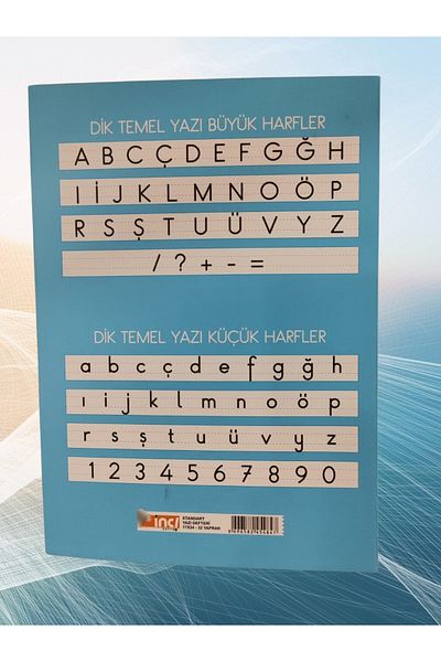 İNCİ DEFTER Caiet de scris cu linii de ghidare PEARL Caiet de scris frumos supradimensionat 32 de coli