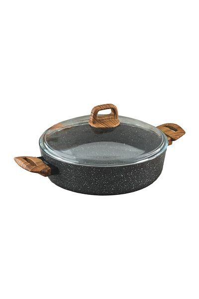 Leydi Marble Natura Granite Short Pot 30 Cm