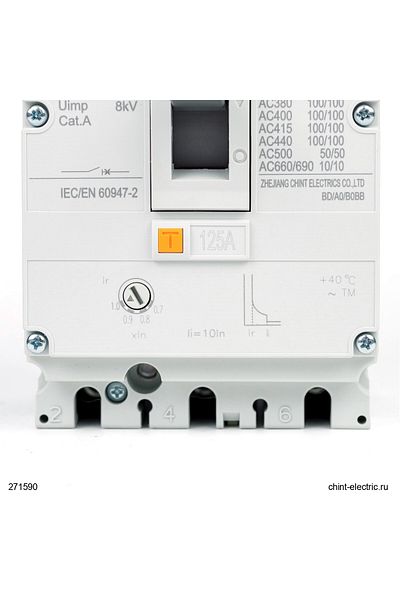 chint CHINT NM8N-125S 3 أقطاب 125A 50kA مغناطيس حراري