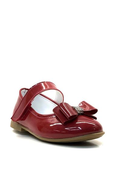 Tuğba Ortopedi 2117 Orthopedic Baby Girl Red Patent Leather Stone Ballerinas