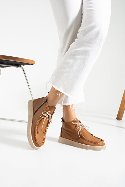 MODELLE SHOES Seva Bağcık ve Fermuar Detaylı Kadın Bot