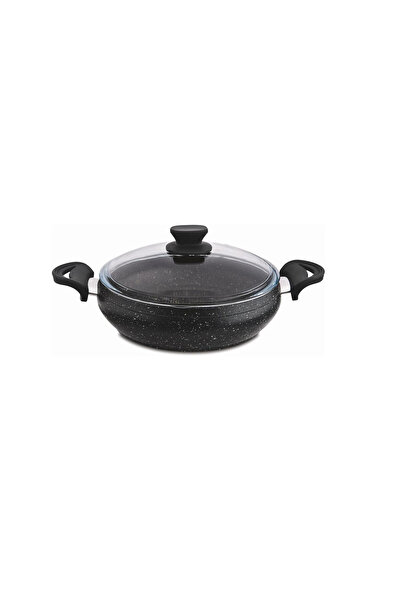 LAVONNI Granit 24 Cm Güveç Basık Tencere Bakalit Saplı