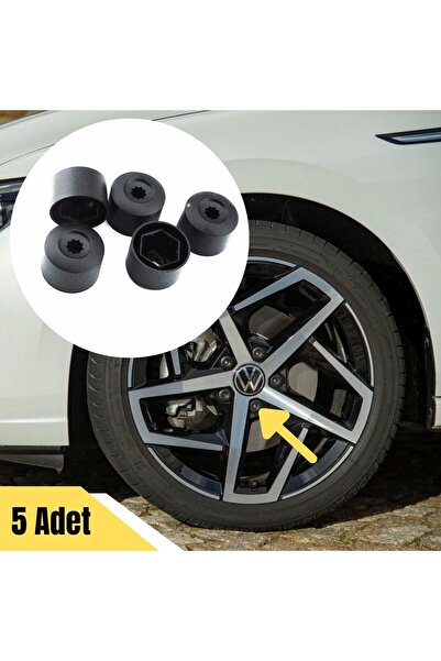 gkl Bijon Kapağı Şifresiz 5 Adet Siyah Vw Golf 7 2013-2017 1k0601173