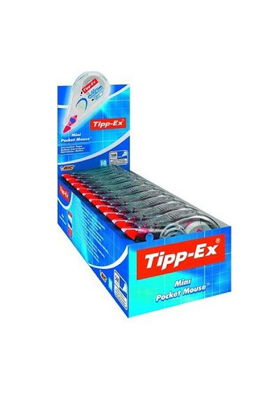 Tipp-Ex 10 Pack Mini Pocket Mouse Strip Corrector - Daksil 5mm X 6 Mt