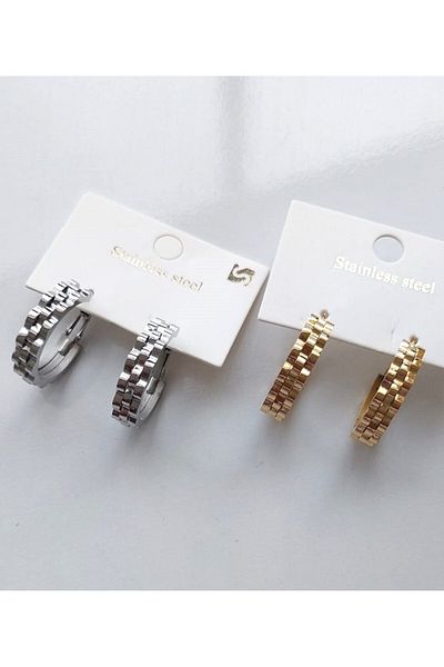 Trend Republic ring transition steel earrings