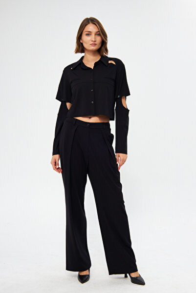 LAMANTE KOL DETAYLI MİNİ CEKET