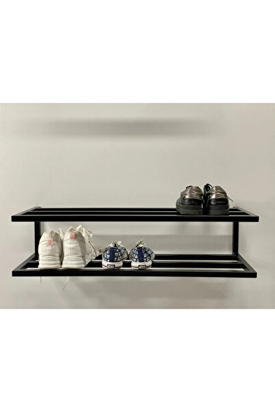 AJU Ayakkabılık, Modern 2 Katlı Açık Ayakkabı Rafı, Çok Amaçlı Düzenleyici Du...