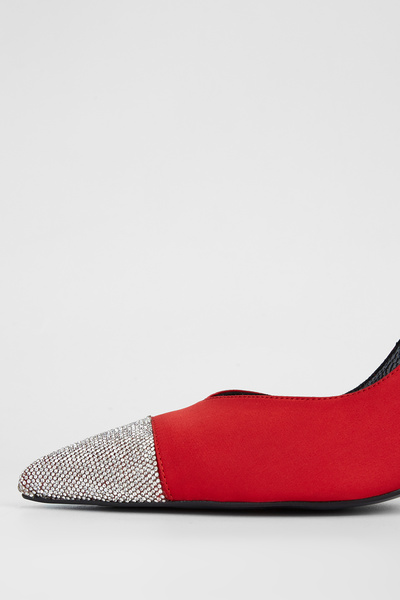 Tamer Tanca Kadın Tekstil Topuklu Ayakkabı 932 1546 Bn Ayk Sk23/24