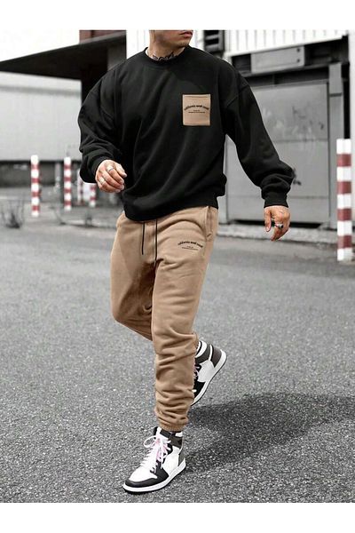 MOONBULL Σετ ανδρικής φόρμας με λεπτομερή τσέπη στο στήθος