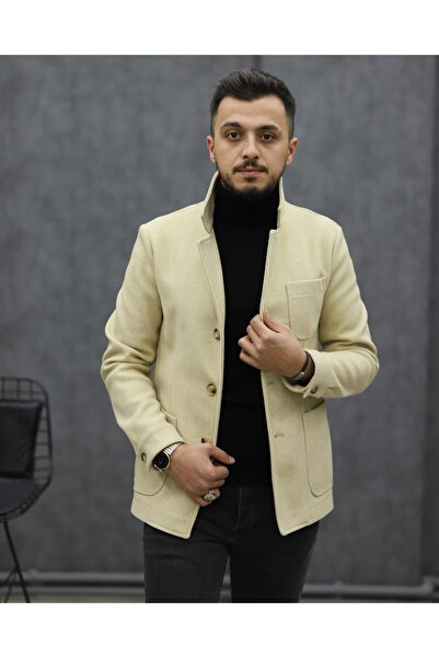 RAVMEN 6198 KAŞE SPOR CEKET (KREM)