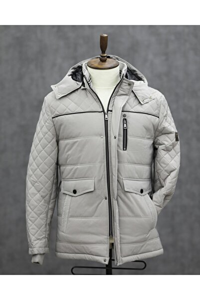 Excelente Mano EXCELENTE 5006 KAPŞONLU ŞİŞME KABAN (A.GRİ)