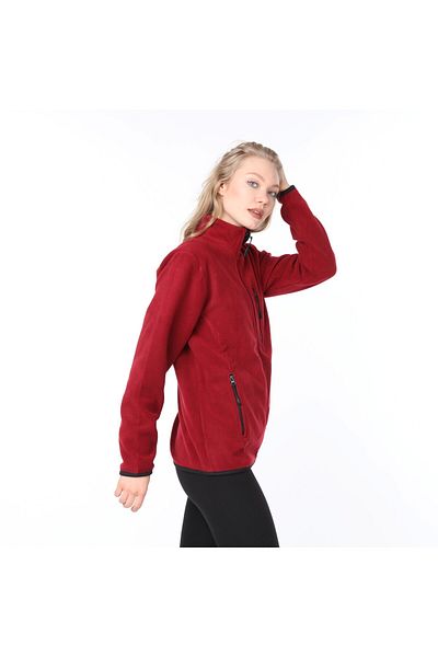 Vio Belle Women's Full Zipper 5 Pocket Fleece Jacket