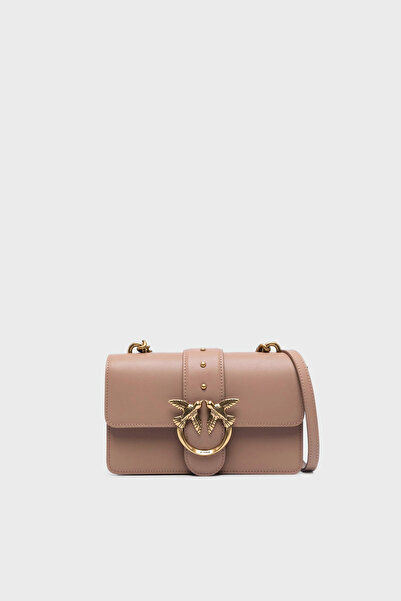 PİNKO Taška z pravé kůže s řetízkovým popruhem s logem Pinko BAG 100059 A0F1 ...