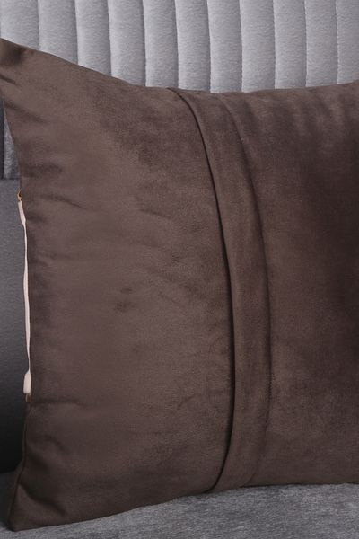 Teksev Декоративна калъфка за възглавница Decor Coffee & Powder Gold Raised с дебел плат за тапицерия