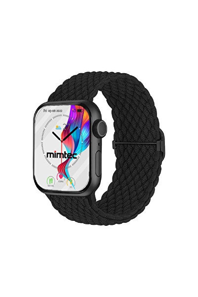 mimtec ساعة ابل متوافقة مع 38 ملم 40 ملم 41 ملم 1/2/3/4/5/6/se/7/8/9 حزام مجدول بحلقة