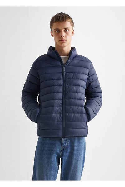 Mango Teen Pikowana kurtka Anorak z bocznym zamkiem błyskawicznym