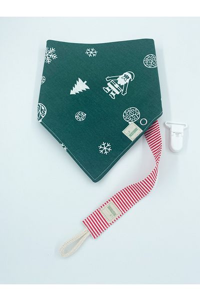 Le Petite Histoire New Year's Concept Washable Pacifier Holder and Baby Scarf