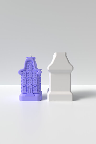 Cageartstudio Ev Şeklinde Mum Silikon Kalıp - Dekoratif Mum Kalıbı Mum Yapım ...