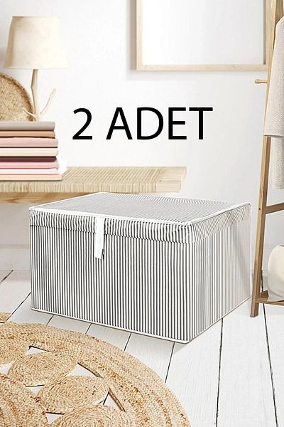 Emir-AYDIN 2 Pieces Mini Box Storage 40 X 30 X 26 Cm