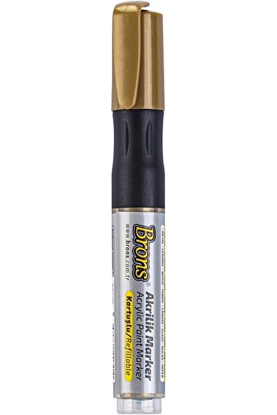 Modellino Akrilik Marker 4mm Brons Su Bazlı Akrilik Kalem Boya - Renk Seçenek...