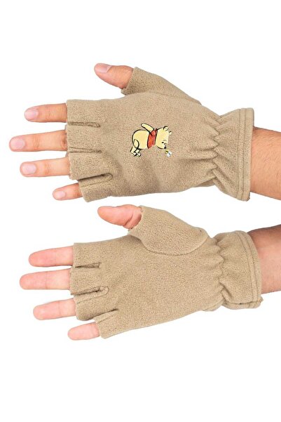 herotasarım Mănuși din lână polară Winnie The Pooh - Design decupat BLL4431