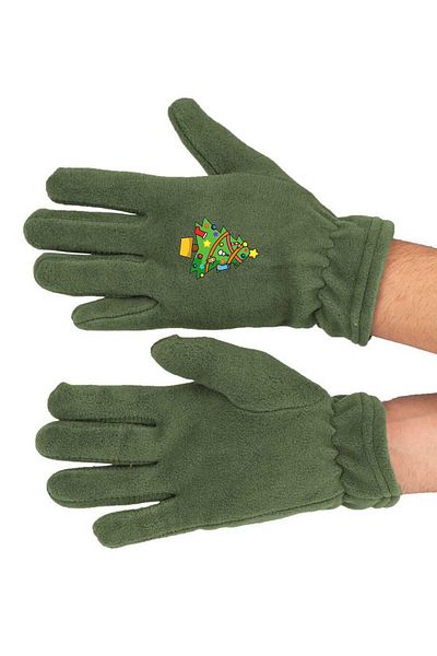 herotasarım Long Christmas Fleece Gloves - bll4891