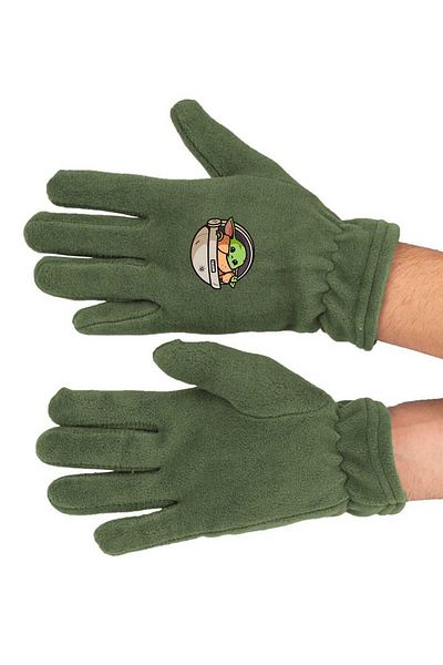 herotasarım Long Gloves Baby Yoda Fleece - BLL4549