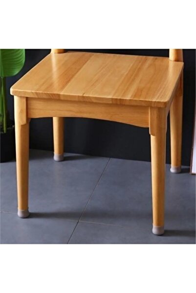 Genel Markalar Gri Silikon Masa Sandalye Koruyucu, Masa Sandalye Kaydırmaz, Zemin Koruyucu Silikon Pabuç