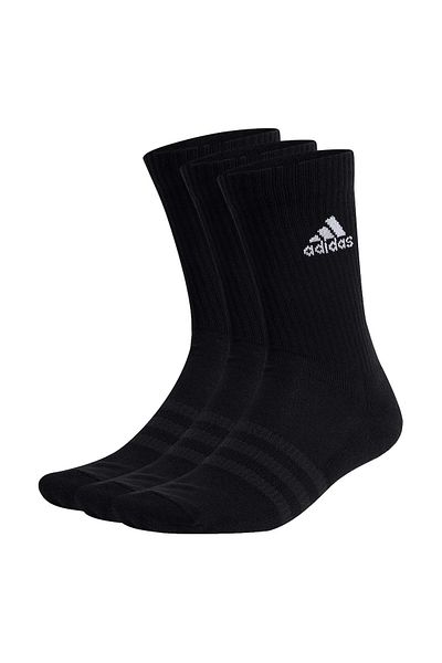 adidas Unisex Socken, 3er Pack - Cushioned Crew, Logo, gepolstert, einfarbig