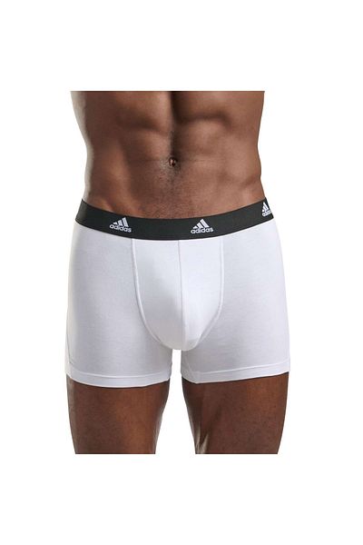 adidas Herren Boxershorts, 3er Pack - Trunks, Active Flex Cotton, Logo, einfarbig