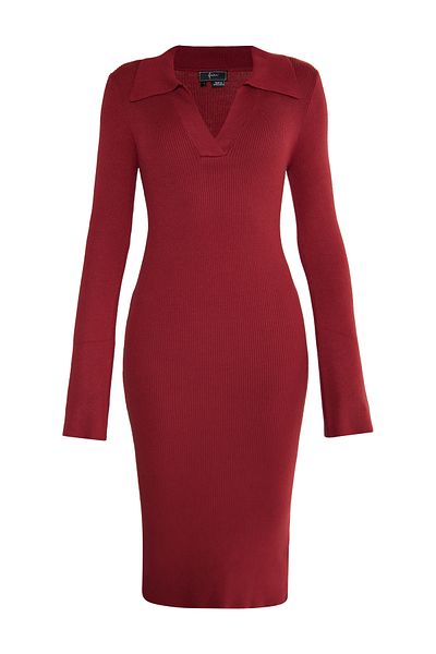 Faina Jersey-Etuikleid-Smoking