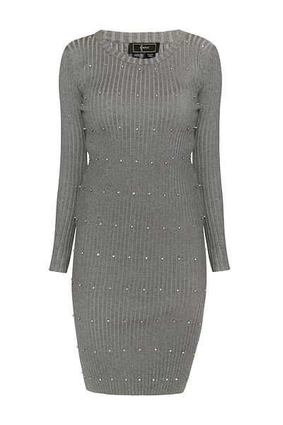 Faina Strass-Steinen Koosh - Rippstraçkleid Design