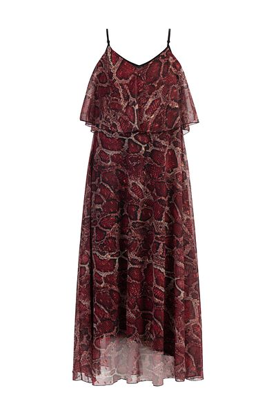 Faina Maxikleid mit Schlangenprint