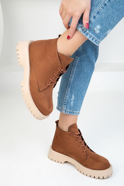 SOHO Tan Suede Women's Boots & Bootie 18719