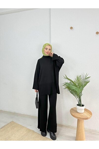 lurex moda YANDAN YIRTMAÇLI İKİLİ TAKIM