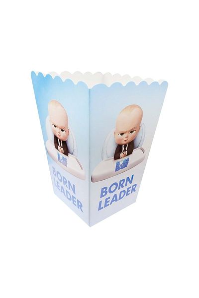 TURKUAZ PARTY Corn Box - Boss Baby - 15x15 Cm