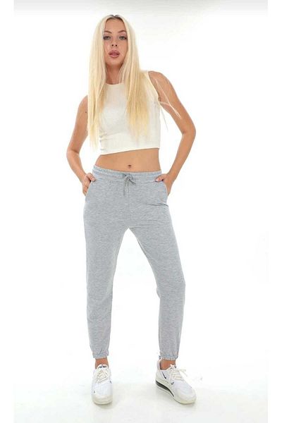 LAND MODA Λαστιχένιο πόδι Slimfit Jogger Sweatpants (3 Κλωστές)